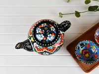 Turkish Decorative Teapot Small Flower Collection Green Ceramic Sydney Grand Bazaar 
