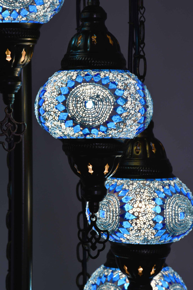 Turkish Floor Lamp 9 Glasses Lighting Sydney Grand Bazaar 