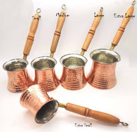 Turkish, Greek, Arabic Ibrik Cezve Coffee Pots Set of 5 Turkish Pantry Sydney Grand Bazaar 