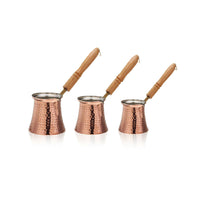 Turkish, Greek, Arabic Ibrik Cezve Coffee Pots Set of 5 Turkish Pantry Sydney Grand Bazaar 