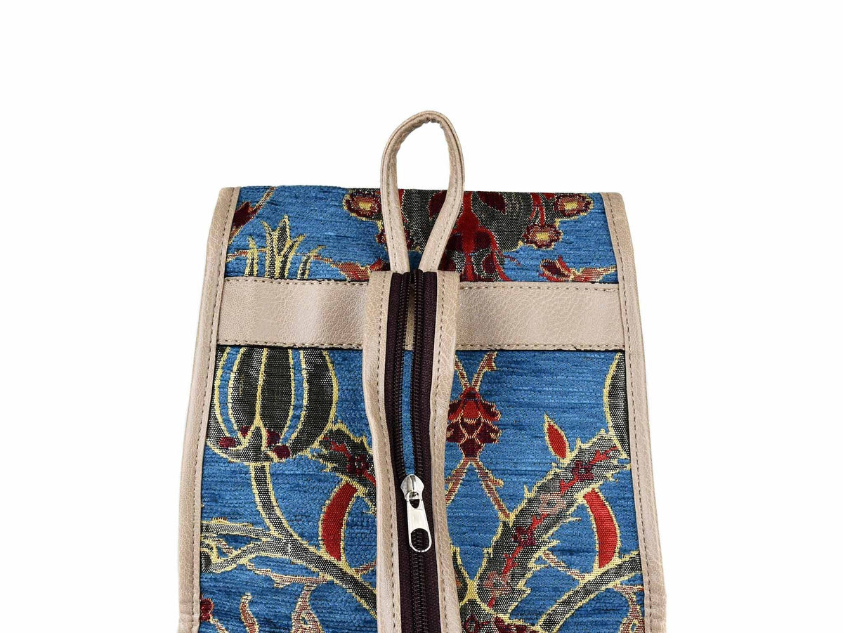 Turkish Handbag Backpack Flower Light Blue Textile Sydney Grand Bazaar 