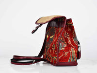 Turkish Handbag Backpack Flower Red Textile Sydney Grand Bazaar 