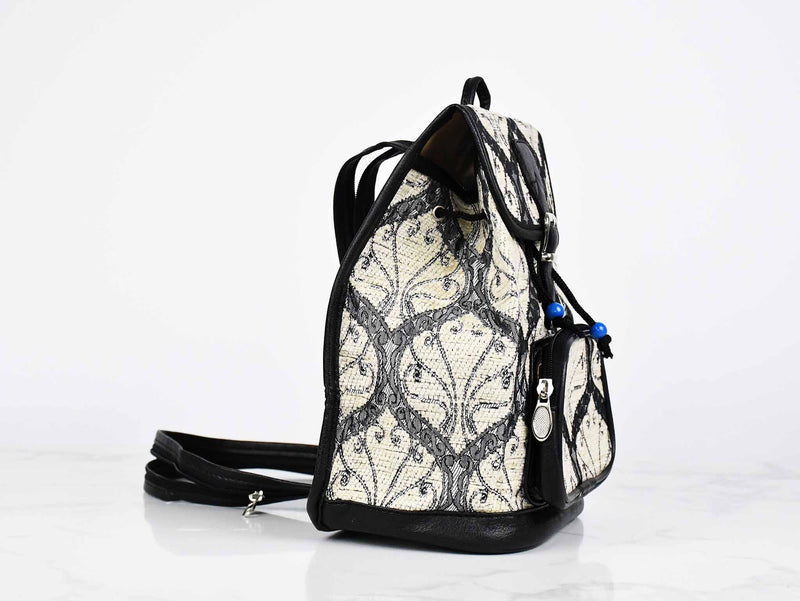 Turkish Handbag Backpack Tradition Design Beige Textile Sydney Grand Bazaar 