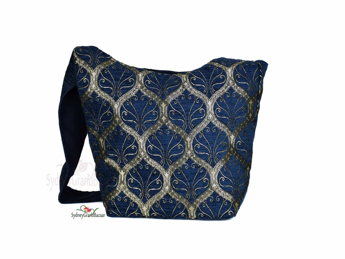 Turkish Handbag Shoulder Tradition Blue Textile Sydney Grand Bazaar 