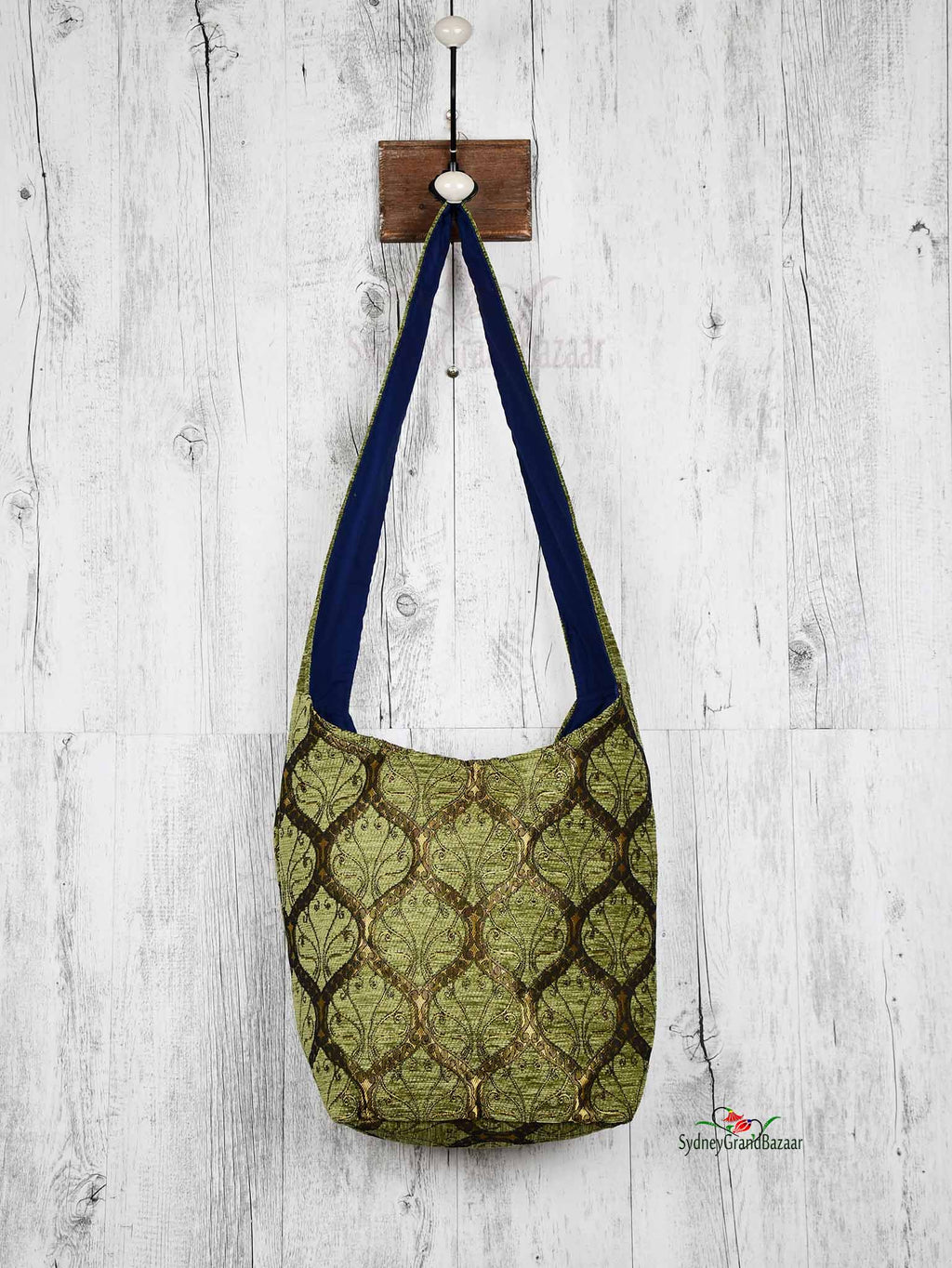 Turkish Handbag Shoulder Tradition Light Green Textile Sydney Grand Bazaar 