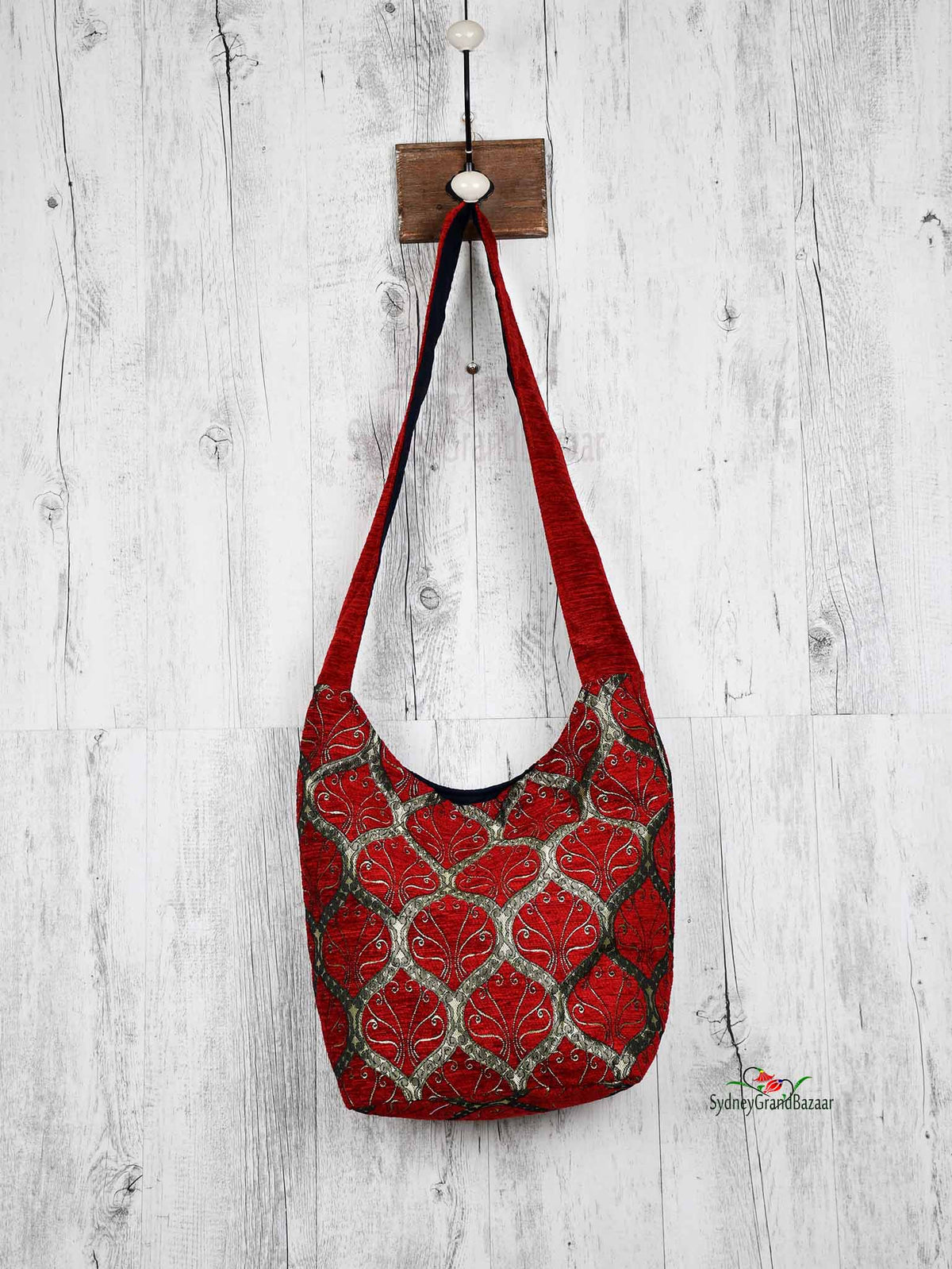 Turkish Handbag Shoulder Tradition Red Textile Sydney Grand Bazaar 