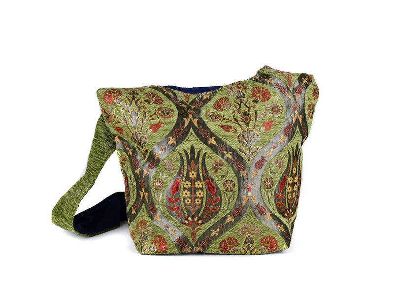 Turkish Handbag Shoulder Tulip Carnation Light Green Textile Sydney Grand Bazaar 