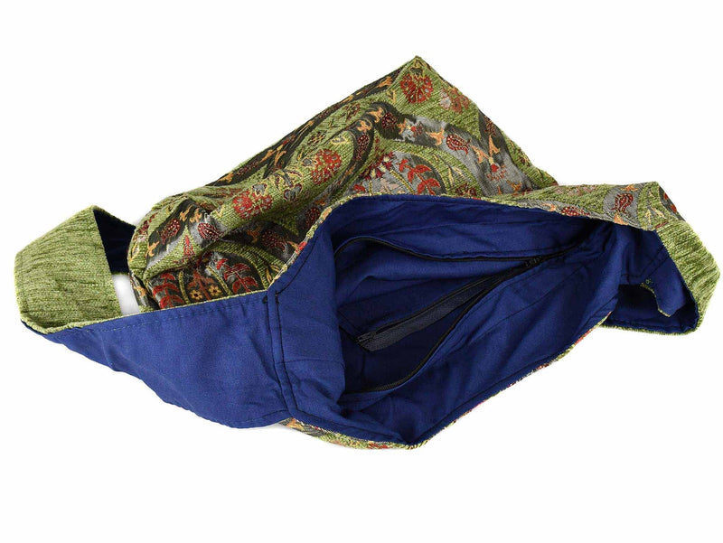 Turkish Handbag Shoulder Tulip Carnation Light Green Textile Sydney Grand Bazaar 