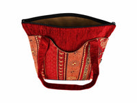 Turkish Handbag Tote Aztec Red Rusty Textile Sydney Grand Bazaar 