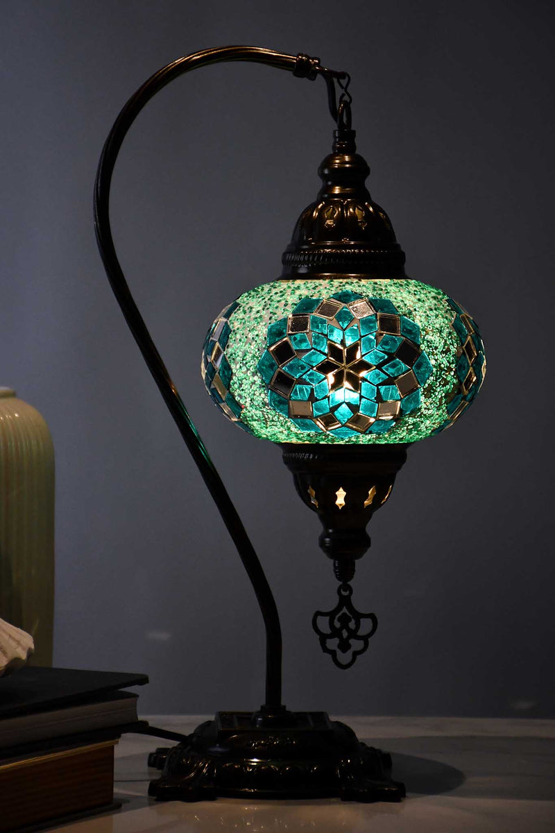 Turkish Lamp Beads Round Star Sea Green Lighting Sydney Grand Bazaar 