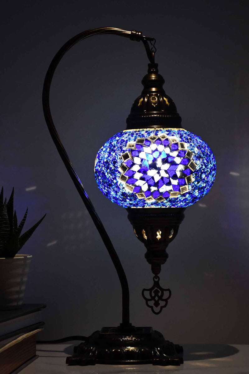 Turkish Lamp Cobalt Blue Beads Star Lighting Sydney Grand Bazaar 