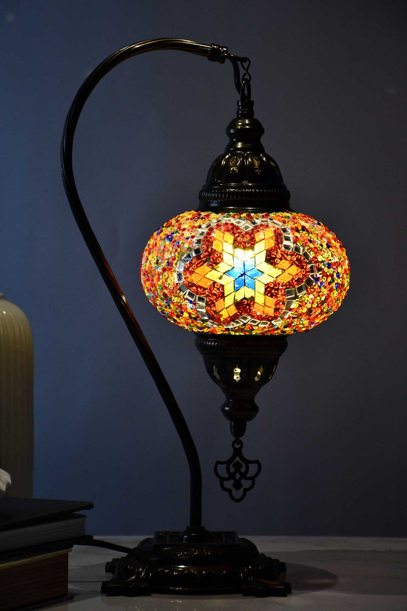Turkish Lamp Colourful Beads Star Orange Lighting Sydney Grand Bazaar 