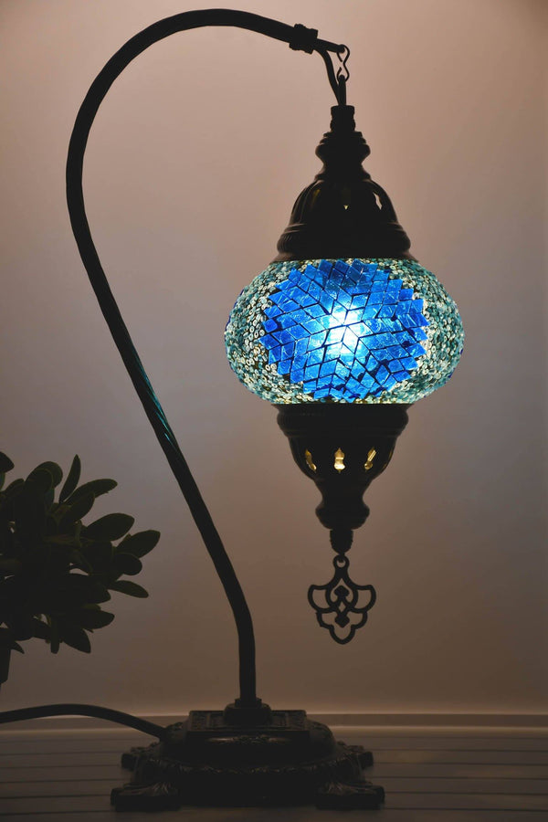 Turkish Lamp Hanging Aqua Star Beads Lighting Sydney Grand Bazaar 