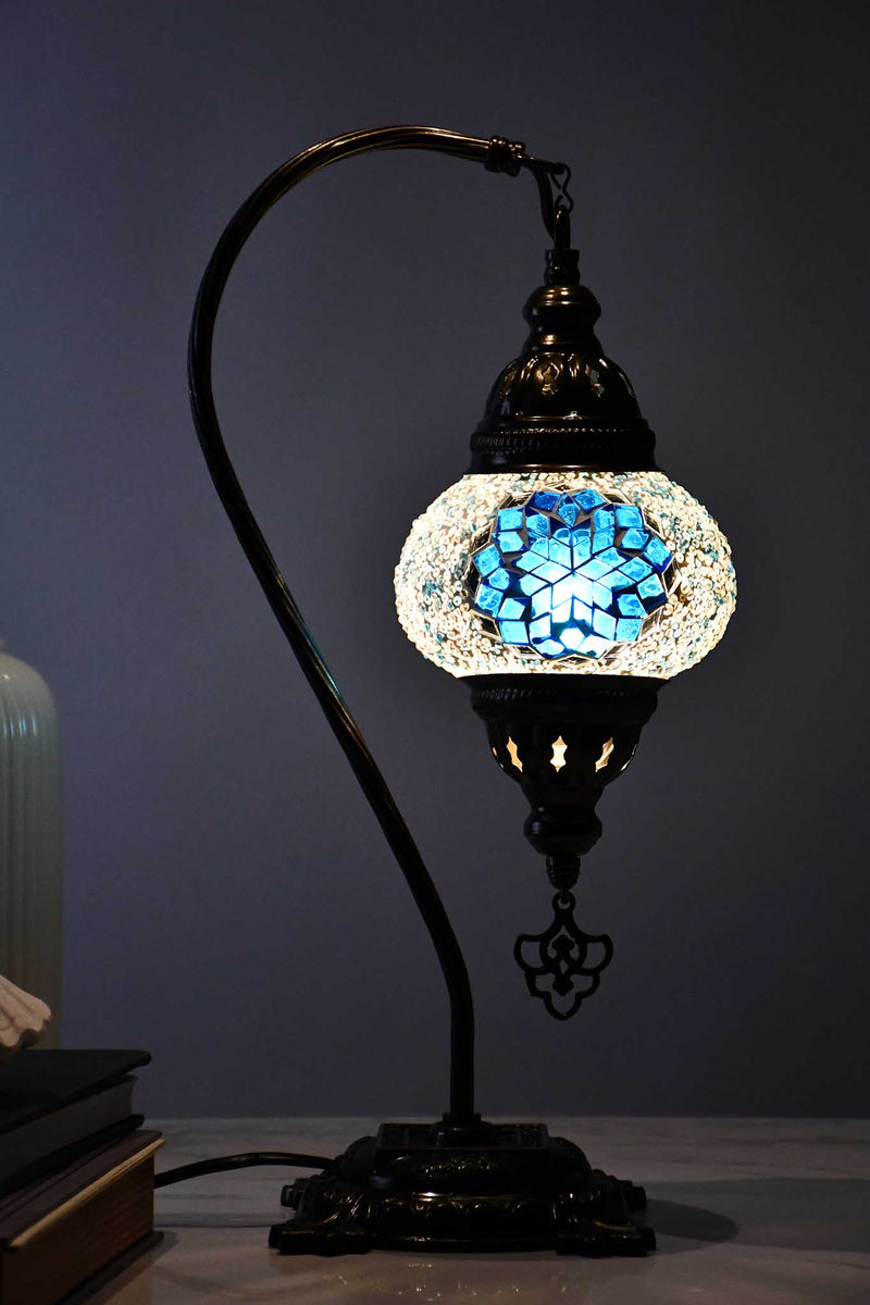 Turkish Lamp Hanging Beads Star Sea Blue Lighting Sydney Grand Bazaar 