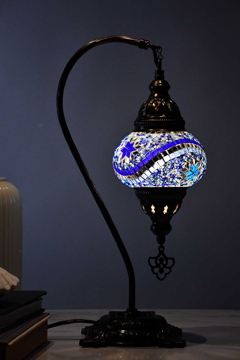 Turkish Lamp Hanging Blue Aqua Round Star Lighting Sydney Grand Bazaar 