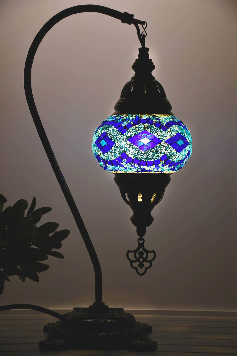 Turkish Lamp Hanging Blue New Diamond Beads Lighting Sydney Grand Bazaar 
