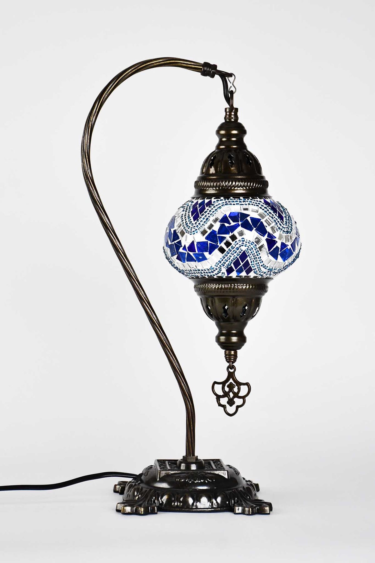 Turkish Lamp Hanging Blue Ziczac Lighting Sydney Grand Bazaar 