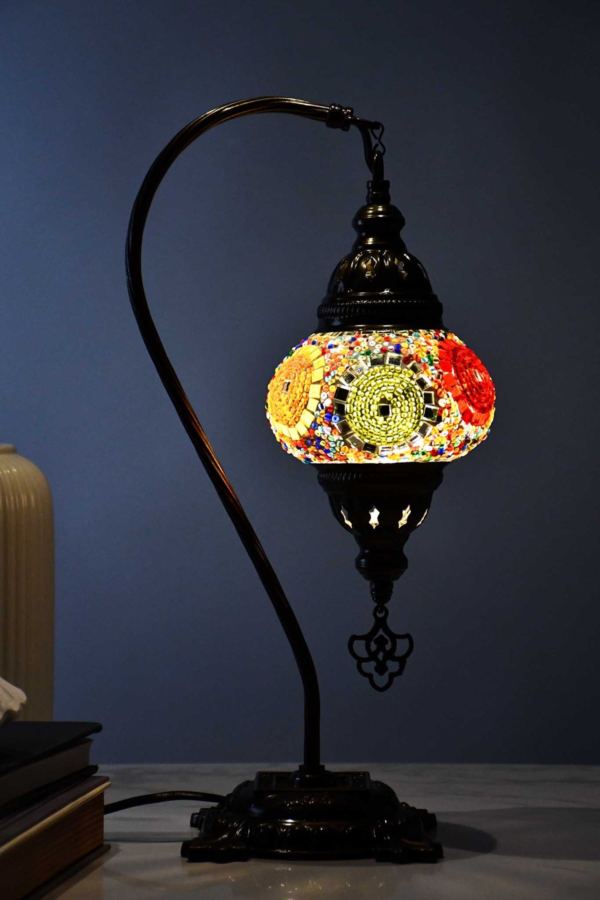 Turkish Lamp Hanging Colourful Beads Multi Circle Lighting Sydney Grand Bazaar 