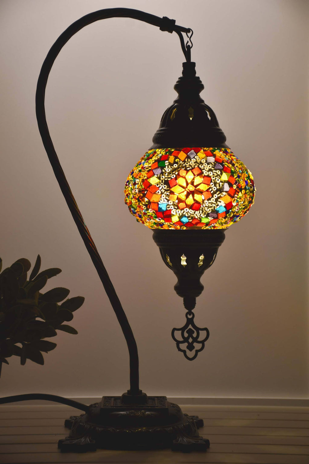 Turkish Lamp Hanging Colourful Beads Red Rounded Lighting Sydney Grand Bazaar 