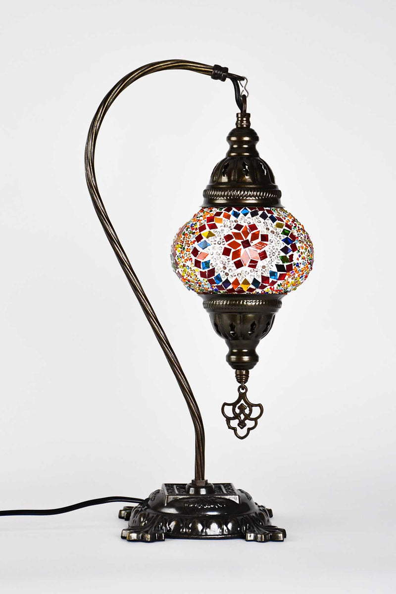 Turkish Lamp Hanging Colourful Beads Red Rounded Lighting Sydney Grand Bazaar 