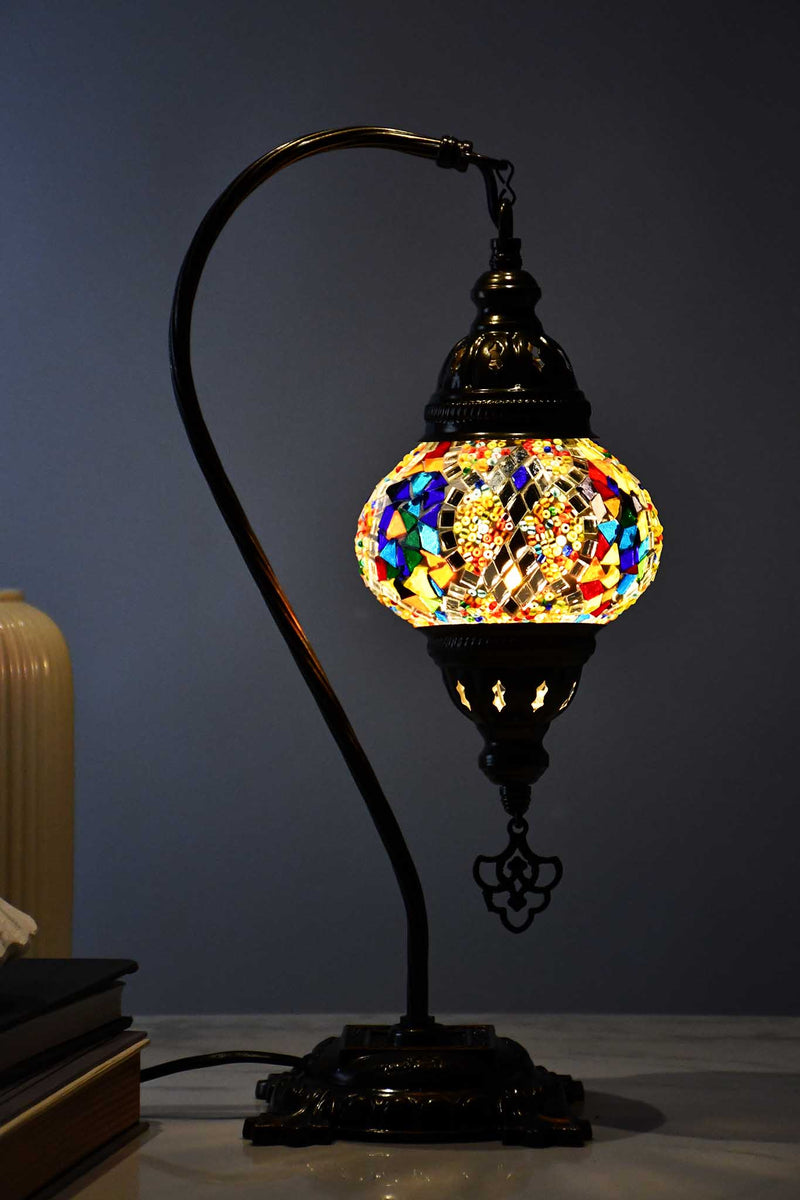Turkish Lamp Hanging Colourful Mosaic Diamond Lighting Sydney Grand Bazaar 