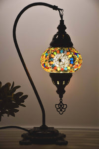 Turkish Lamp Hanging Colourful Mosaic Rounded Beads Lighting Sydney Grand Bazaar 