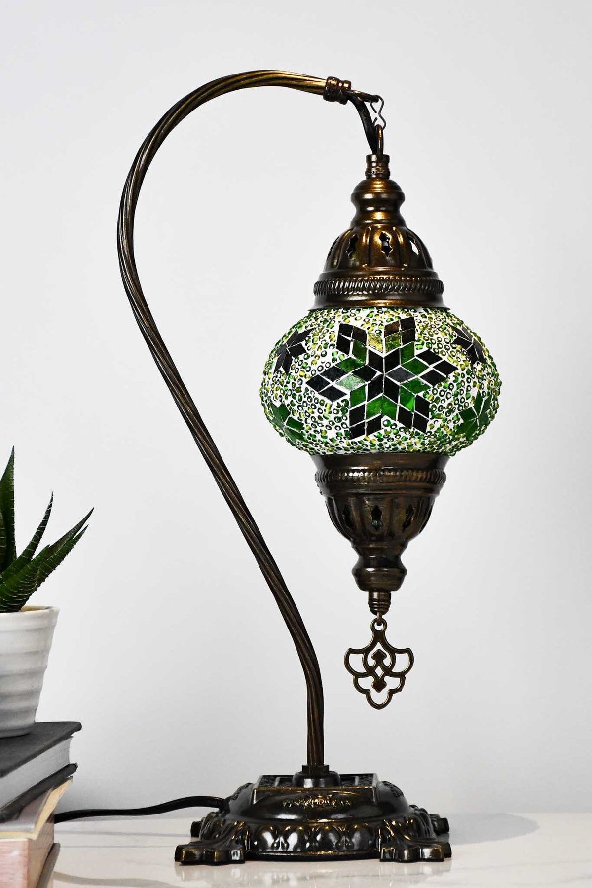 Turkish Lamp Hanging Green Stars Bead Lighting Sydney Grand Bazaar 