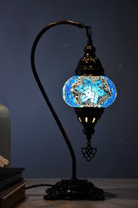 Turkish Lamp Hanging Mosaic Star Sea Blue Lighting Sydney Grand Bazaar 