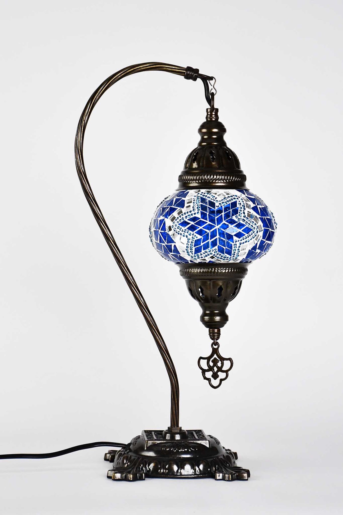 Turkish Lamp Hanging Mosaic Star Sea Blue Lighting Sydney Grand Bazaar 