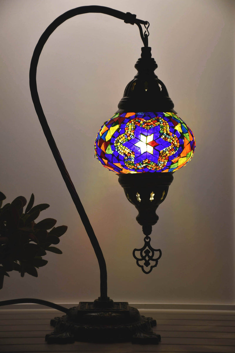 Turkish Lamp Hanging Multicoloured Blue Star Lighting Sydney Grand Bazaar 