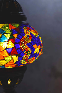Turkish Lamp Hanging Multicoloured Blue Star Lighting Sydney Grand Bazaar 