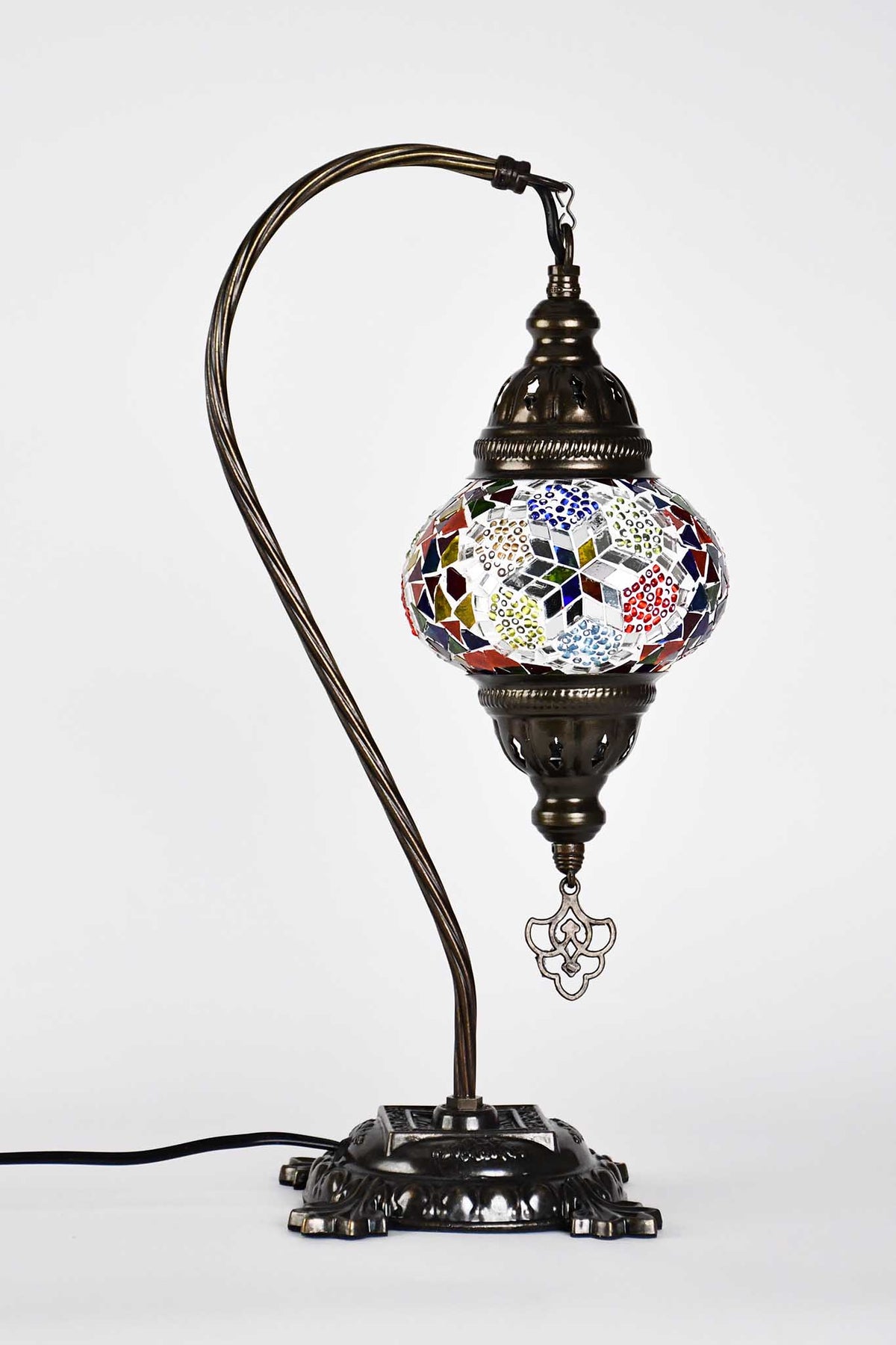 Turkish Lamp Hanging Multicoloured Flower Star Lighting Sydney Grand Bazaar 