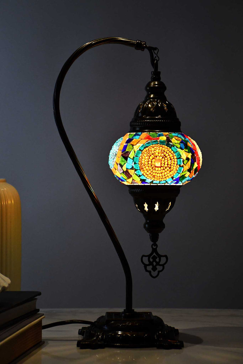 Turkish Lamp Hanging Multicoloured Mix Circle Beads Style 1 Lighting Sydney Grand Bazaar 
