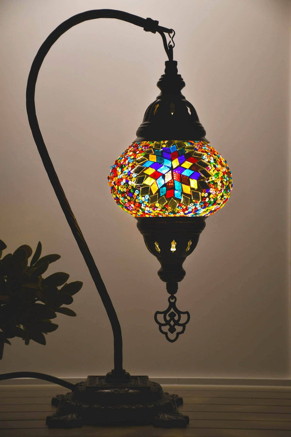 Turkish Lamp Hanging Multicoloured Mix Star Beads Lighting Sydney Grand Bazaar 