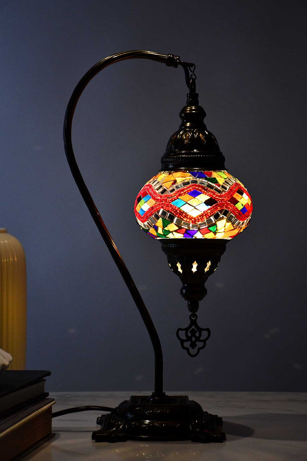 Turkish Lamp Hanging Multicoloured Red Kilim Lighting Sydney Grand Bazaar 