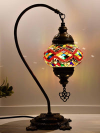 Turkish Lamp Hanging Multicoloured Red Kilim Lighting Sydney Grand Bazaar 