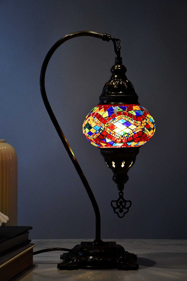 Turkish Lamp Hanging Multicoloured Red Kilim Lighting Sydney Grand Bazaar 