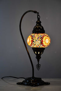 Turkish Lamp Hanging Multicoloured Red Star Beads Lighting Sydney Grand Bazaar 