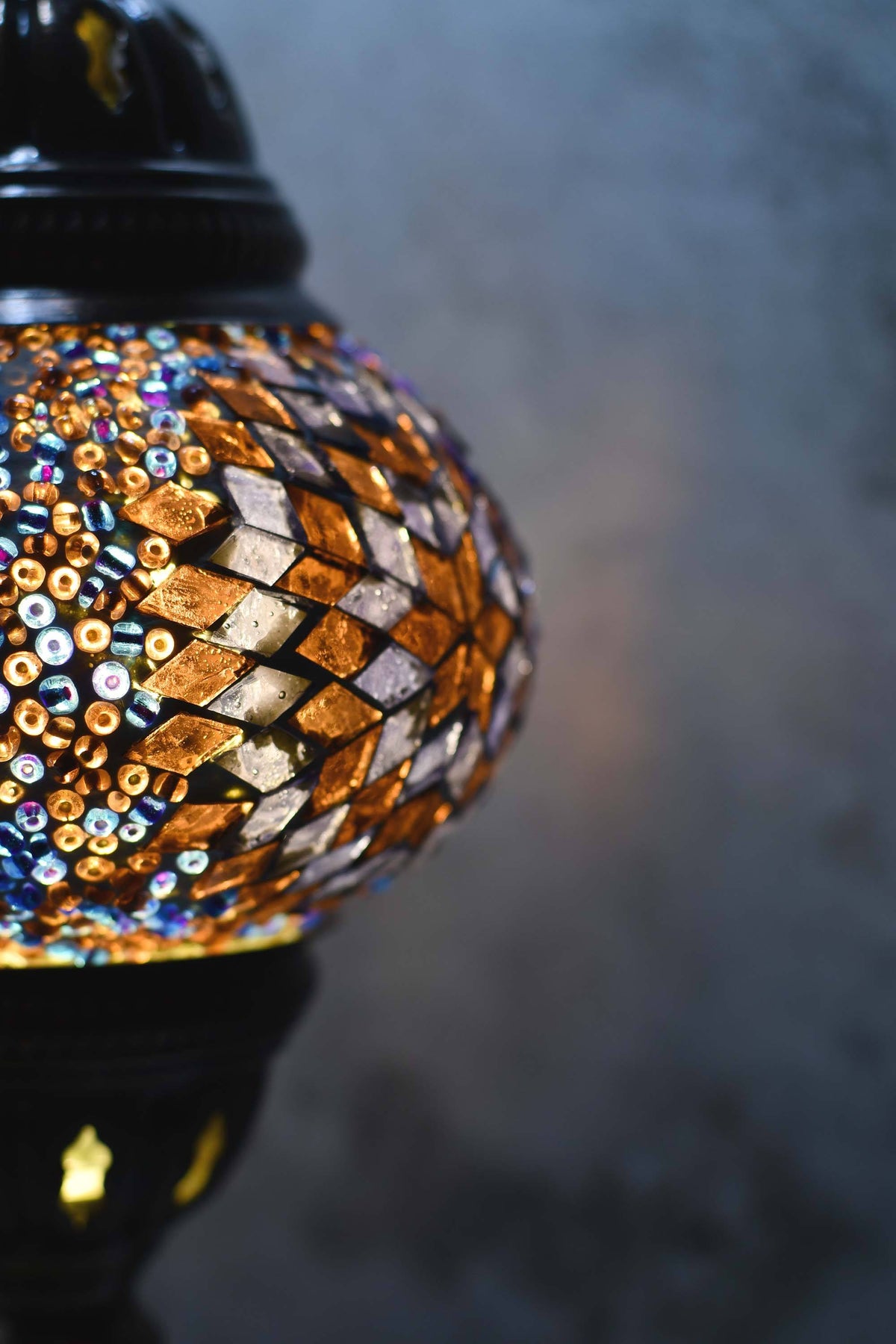 Turkish Lamp Hanging Purple Maroon Star Beads Lighting Sydney Grand Bazaar 
