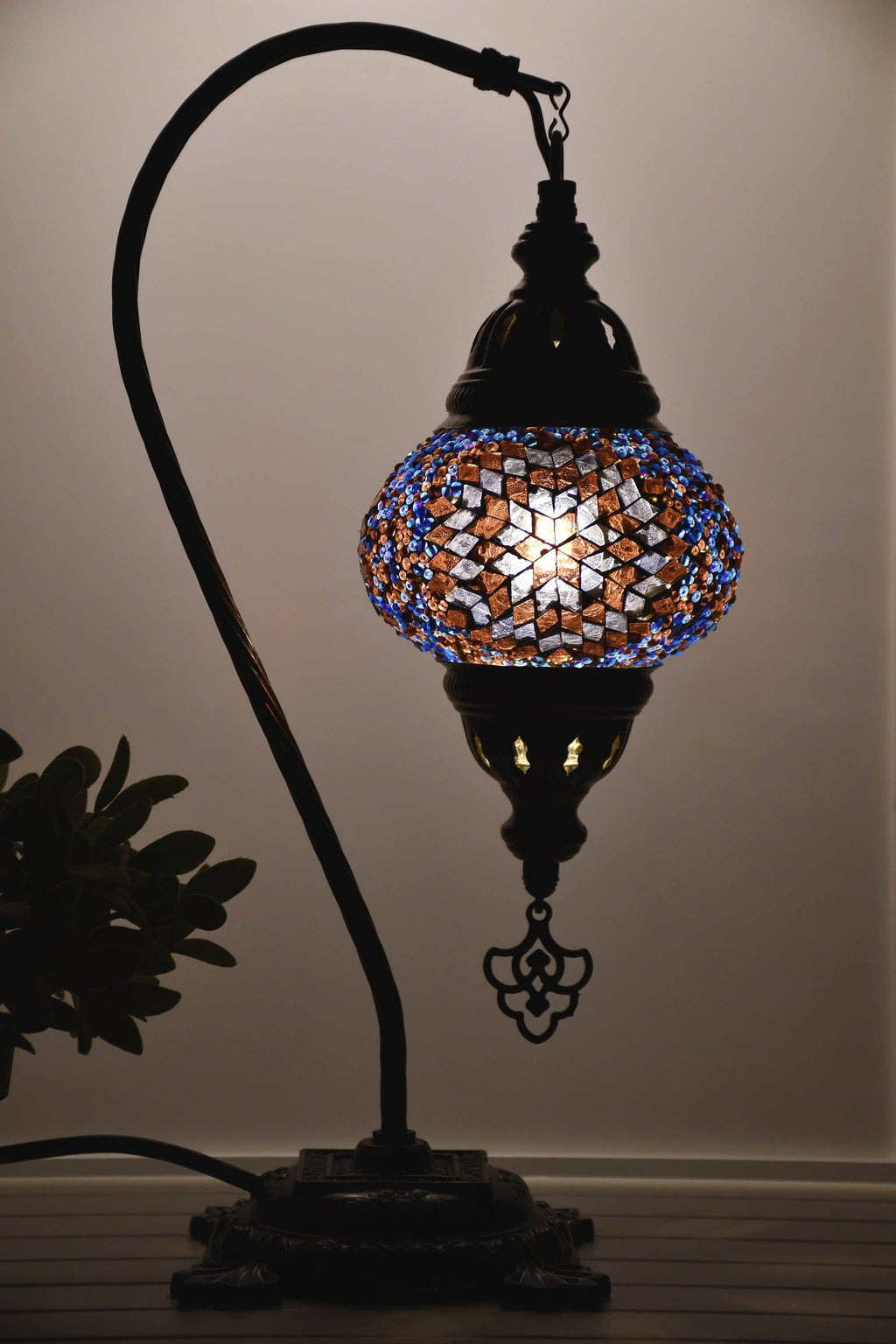Turkish Lamp Hanging Purple Maroon Star Beads Lighting Sydney Grand Bazaar 