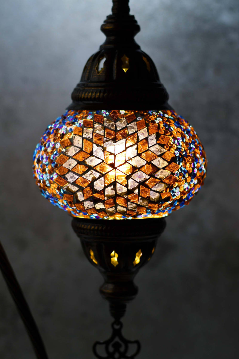 Turkish Lamp Hanging Purple Maroon Star Beads Lighting Sydney Grand Bazaar 