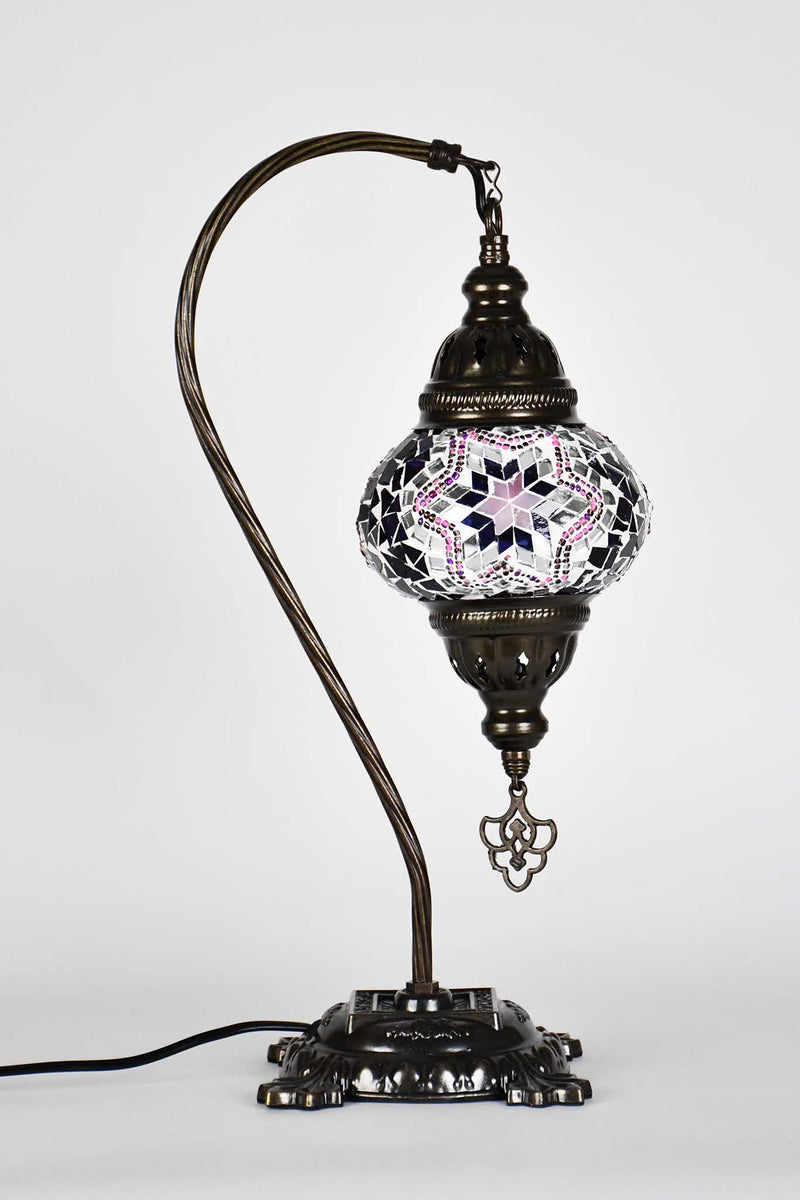 Turkish Lamp Hanging Purple Pink Mosaic Star Lighting Sydney Grand Bazaar 