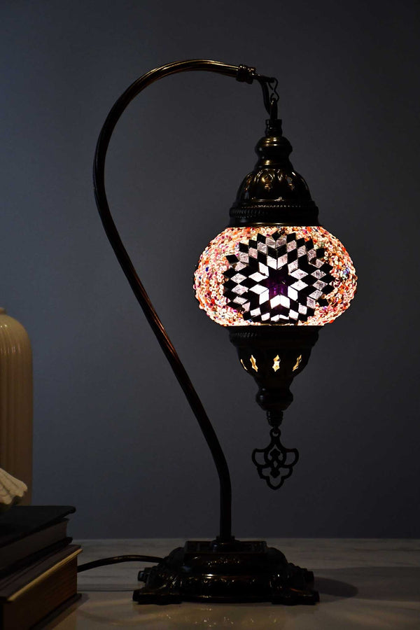 Turkish Lamp Hanging Purple Pink Star Beads Lighting Sydney Grand Bazaar 