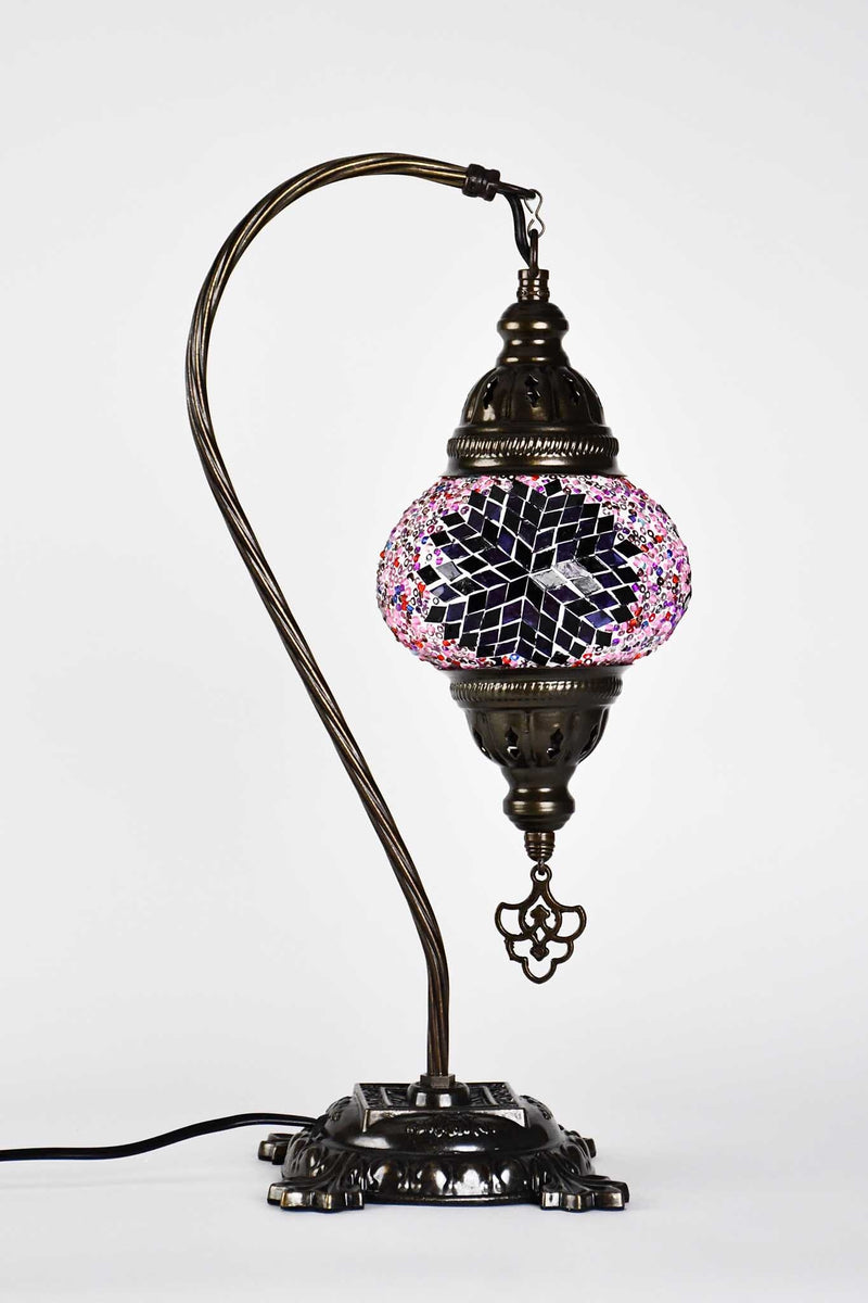 Turkish Lamp Hanging Purple Pink Star Beads Lighting Sydney Grand Bazaar 