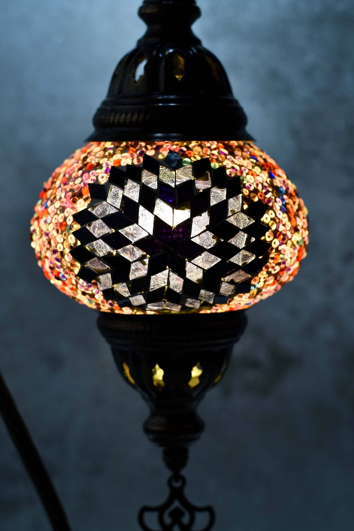 Turkish Lamp Hanging Purple Star Beads Lighting Sydney Grand Bazaar 