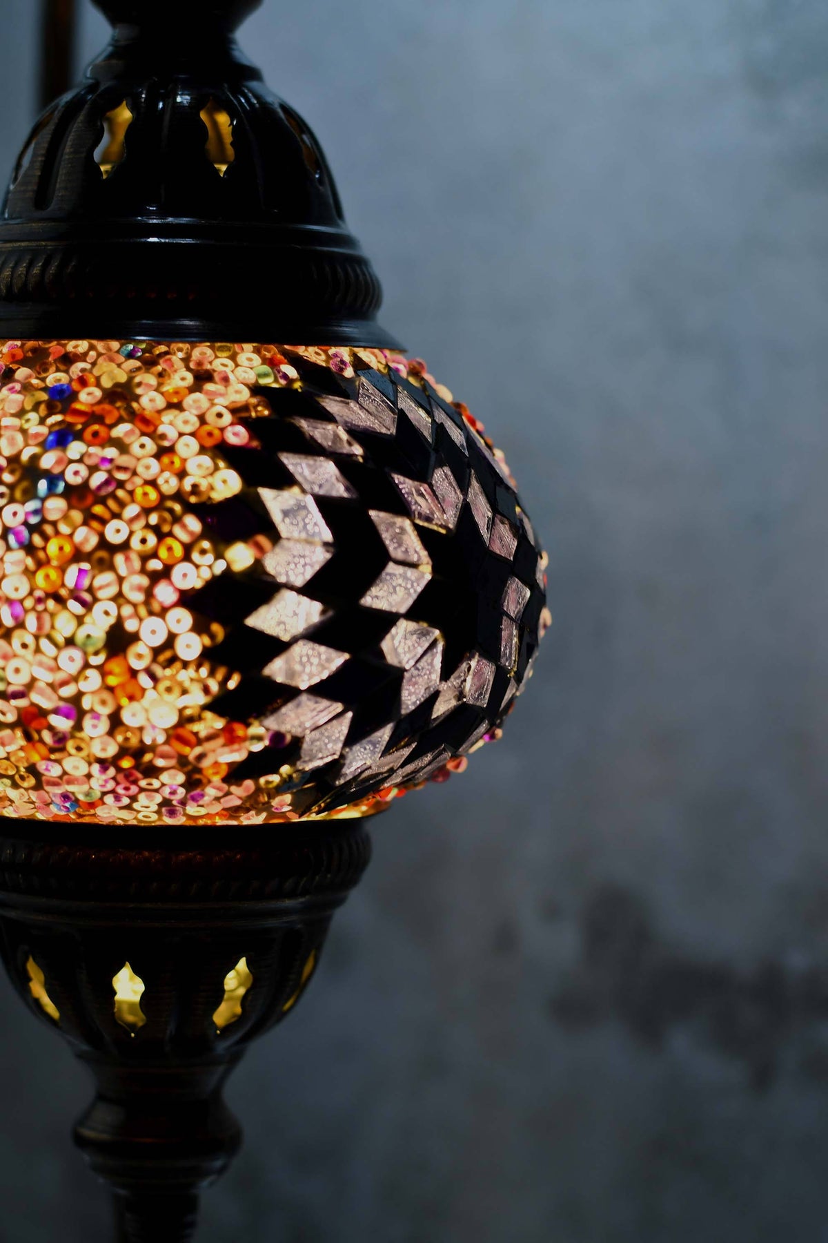 Turkish Lamp Hanging Purple Star Beads Lighting Sydney Grand Bazaar 