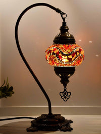 Turkish Lamp Hanging Red Orange Wave Lighting Sydney Grand Bazaar 