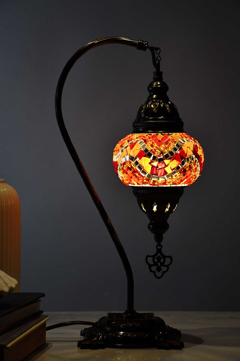 Turkish Lamp Hanging Red Orange Wave Lighting Sydney Grand Bazaar 