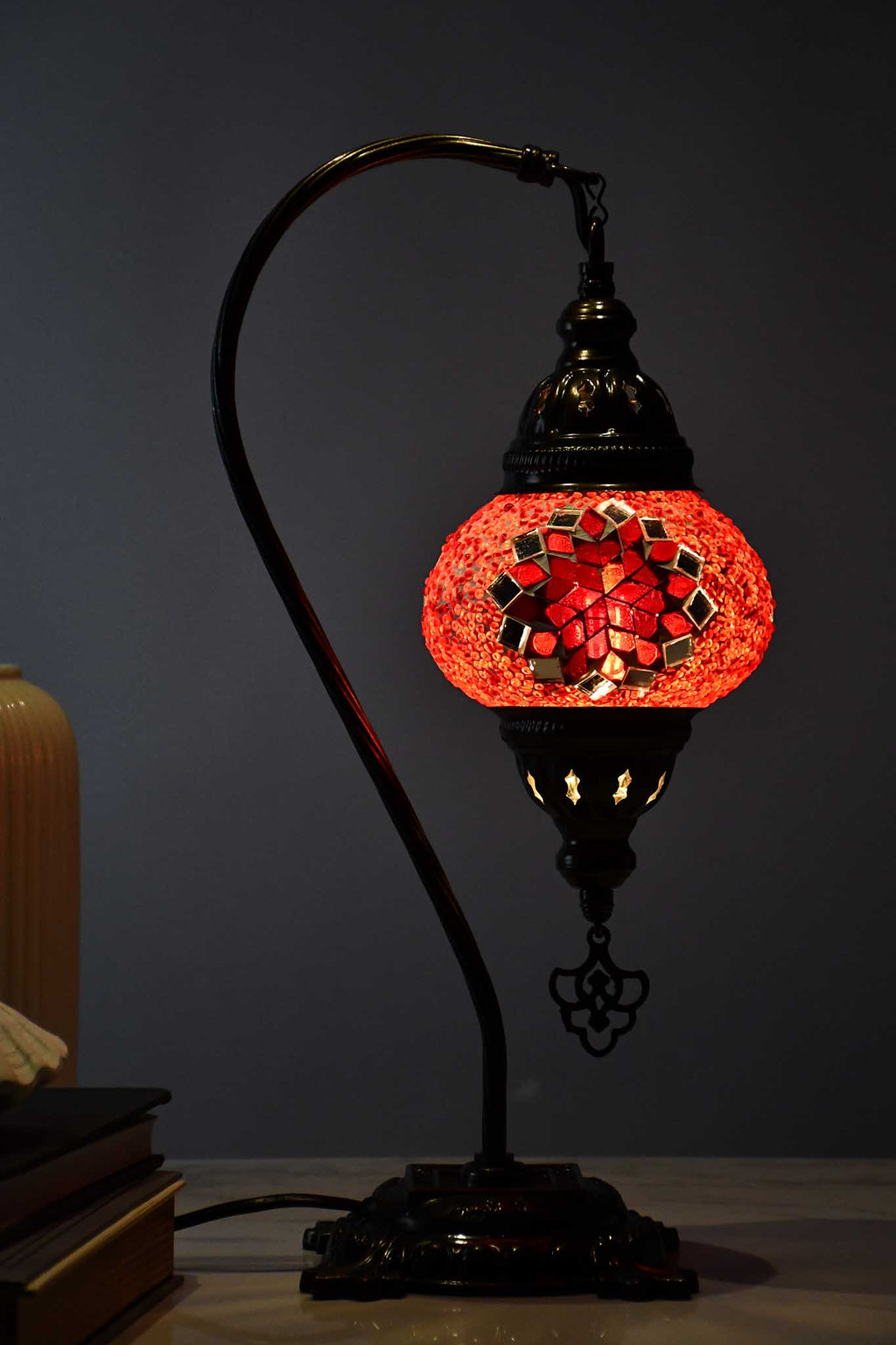 Turkish Lamp Hanging Red Star Beads Lighting Sydney Grand Bazaar 