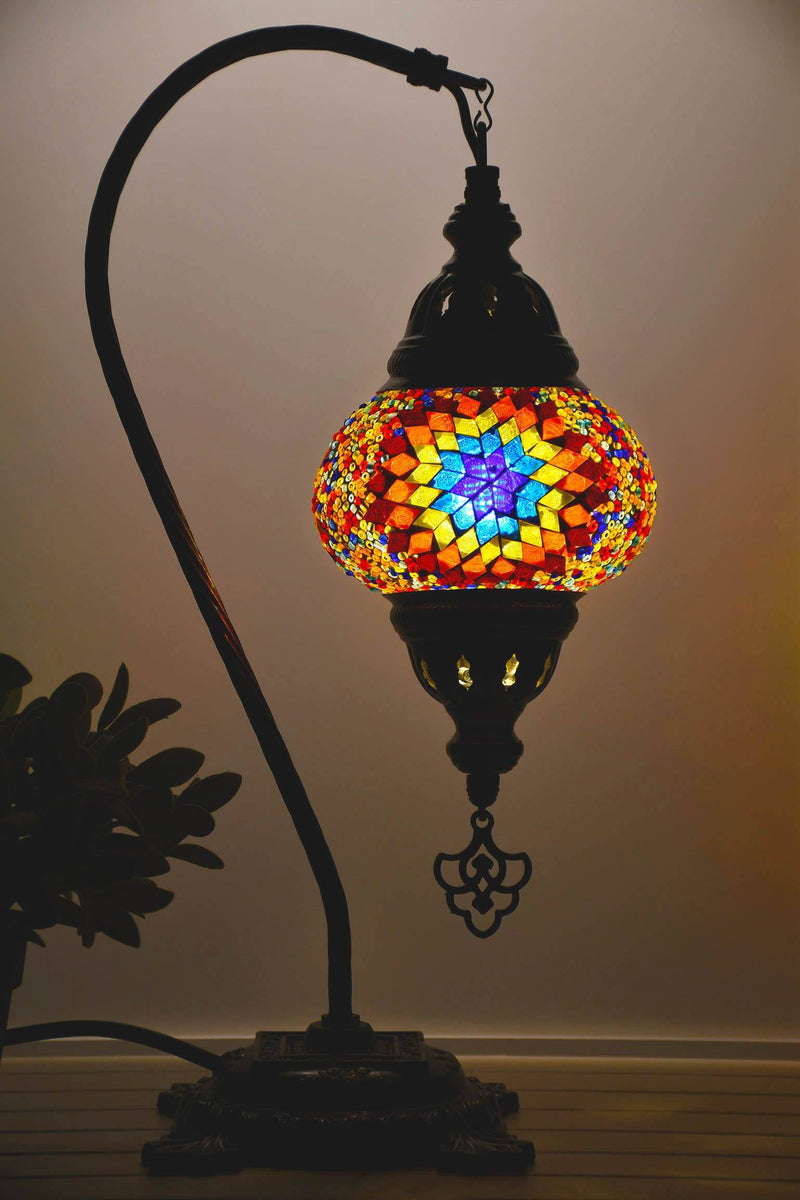 Turkish Lamp Hanging Traditional Multicoloured Star Beads Lighting Sydney Grand Bazaar 
